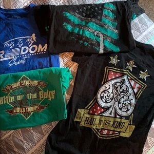 Lot of 4 grunt style T-shirt’s